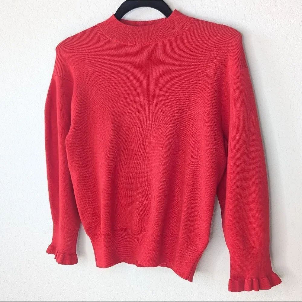 Madewell Red Merino Wool Sweater XS NWT